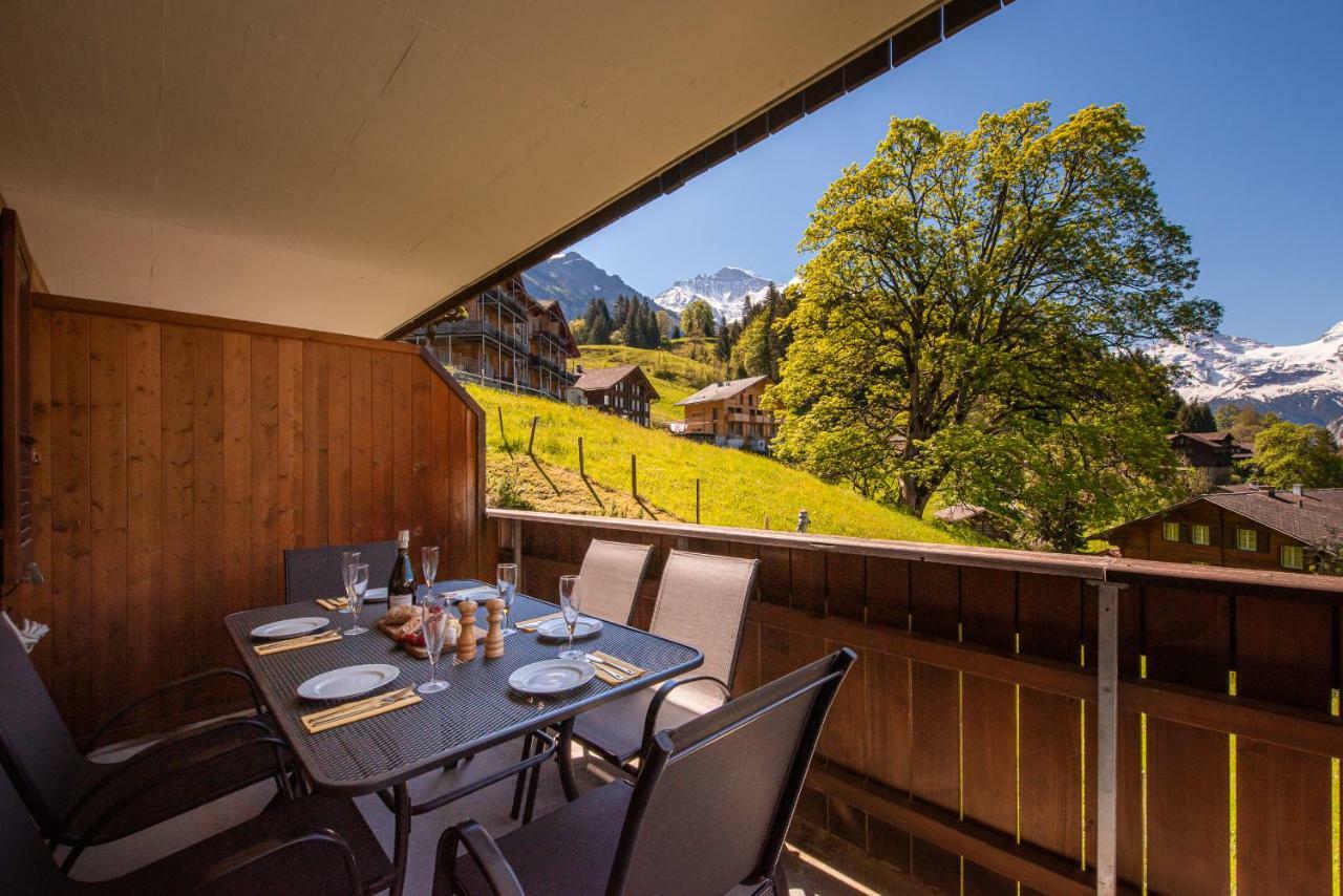 Appartement Roossi-Huus 3 à Wengen Extérieur photo